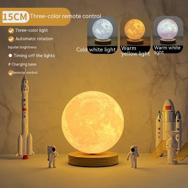 BLOSÉ LunarFloat™ | Levitating Moon Lamp with Magnetic Suspension & Glow Aura