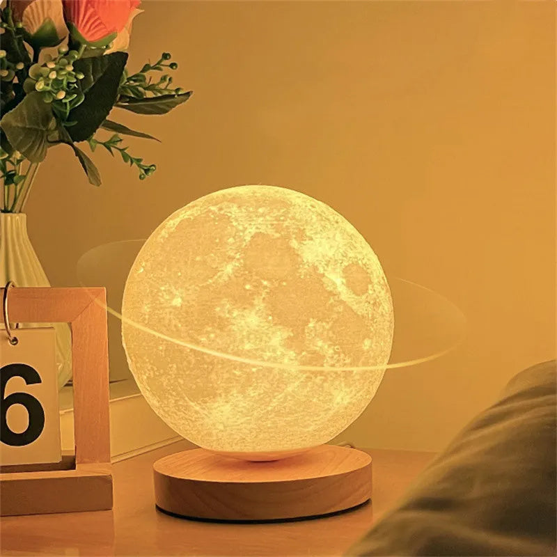 BLOSÉ LunarFloat™ | Levitating Moon Lamp with Magnetic Suspension & Glow Aura