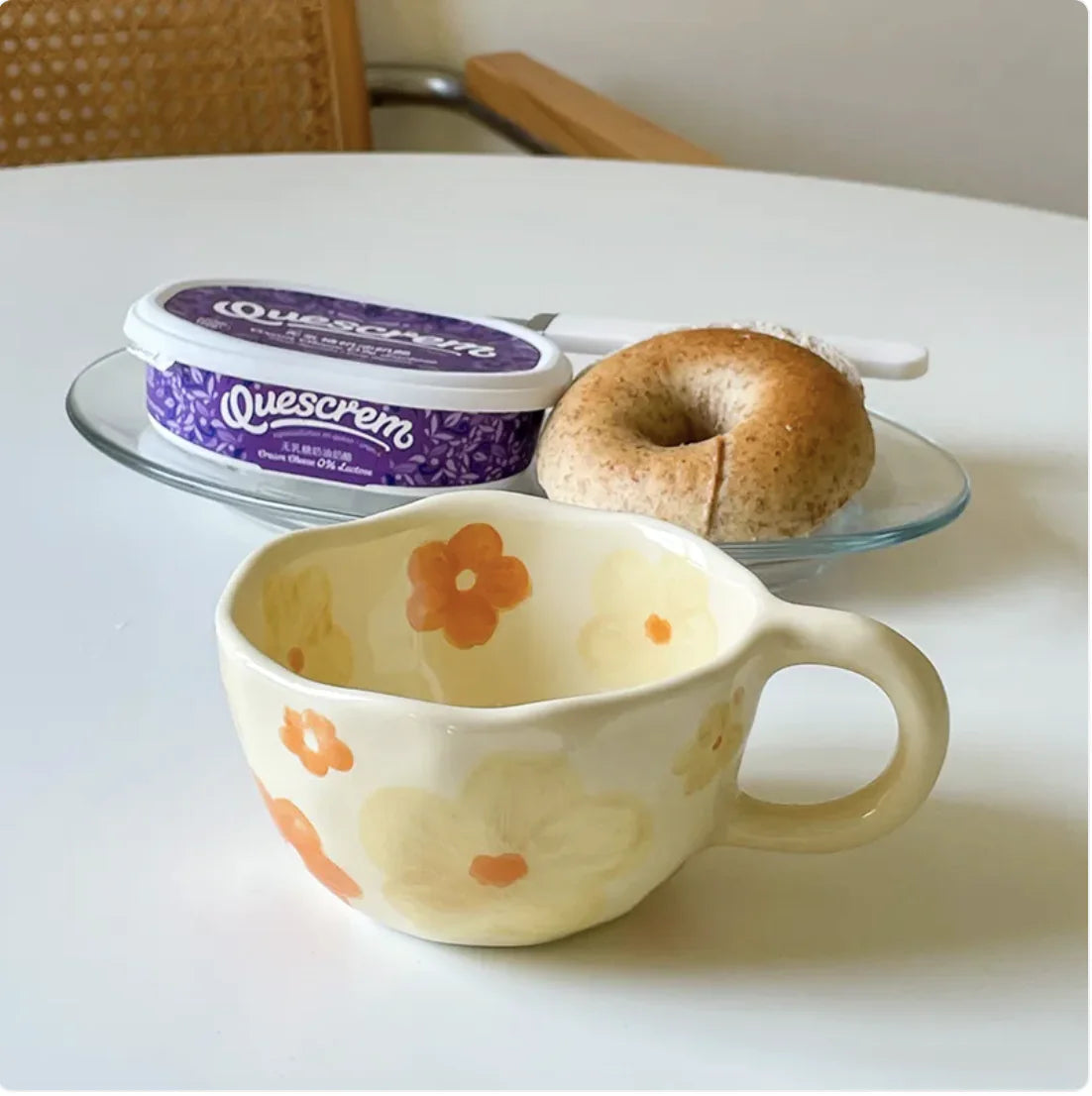 Vintage Bloom Breakfast Mug – Start Your Day with Charm & Warmth