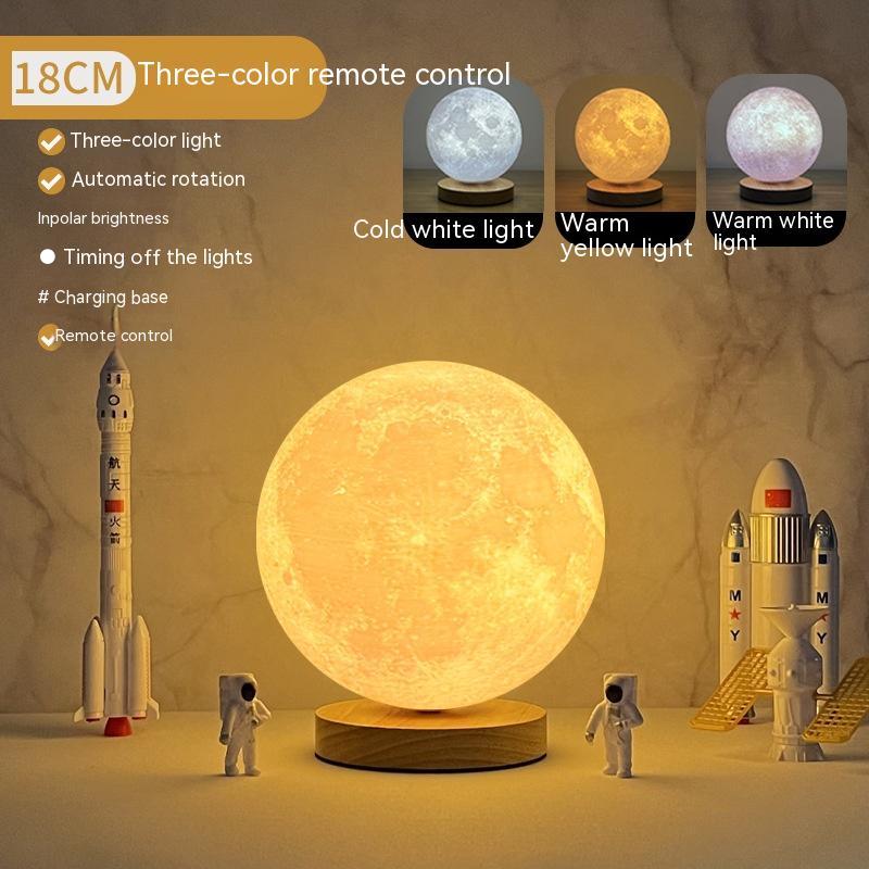 BLOSÉ LunarFloat™ | Levitating Moon Lamp with Magnetic Suspension & Glow Aura