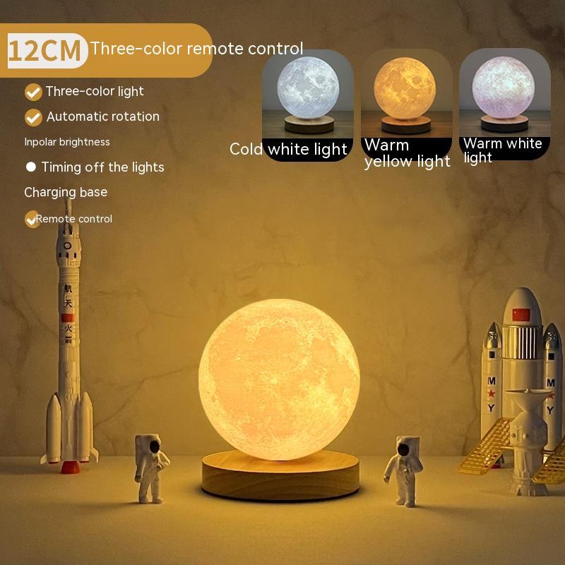 BLOSÉ LunarFloat™ | Levitating Moon Lamp with Magnetic Suspension & Glow Aura