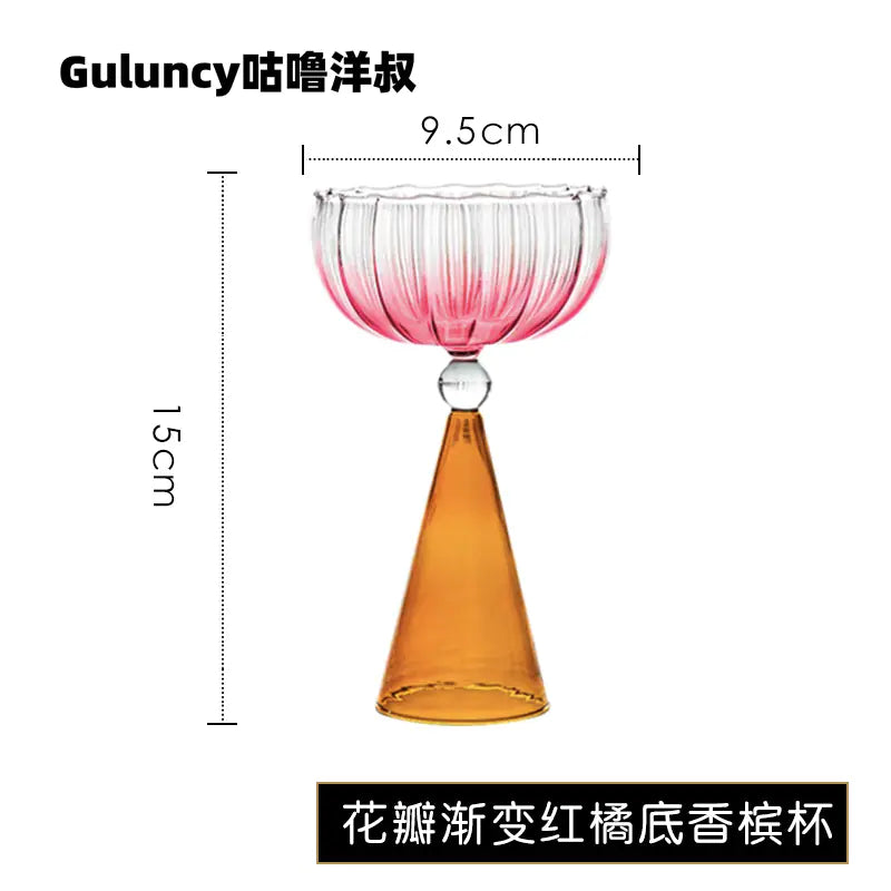 Modern Art Glass Cups – Irregular Design for Coffee, Juice & More