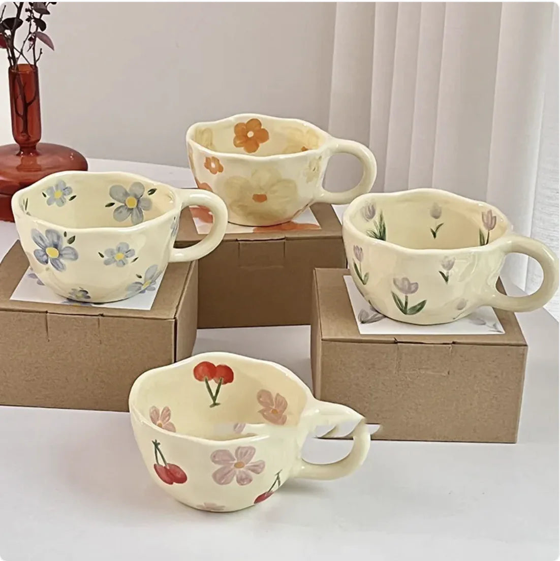 Vintage Bloom Breakfast Mug – Start Your Day with Charm & Warmth