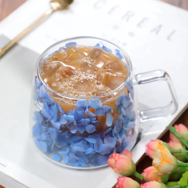 Double-Layer Borosilicate Glass Coffee Cup – Elegant Heat-Resistant Mug for Tea & Espresso Lovers