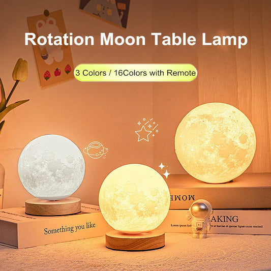 BLOSÉ LunarFloat™ | Levitating Moon Lamp with Magnetic Suspension & Glow Aura