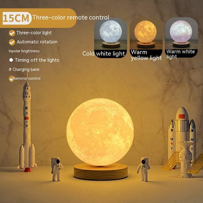 BLOSÉ LunarFloat™ | Levitating Moon Lamp with Magnetic Suspension & Glow Aura
