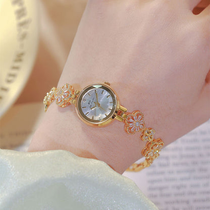 Crystal Floral Bracelet – Adjustable Luxe Look by BLOSÉ