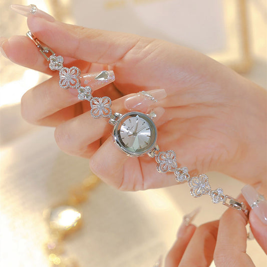 Crystal Floral Bracelet – Adjustable Luxe Look by BLOSÉ