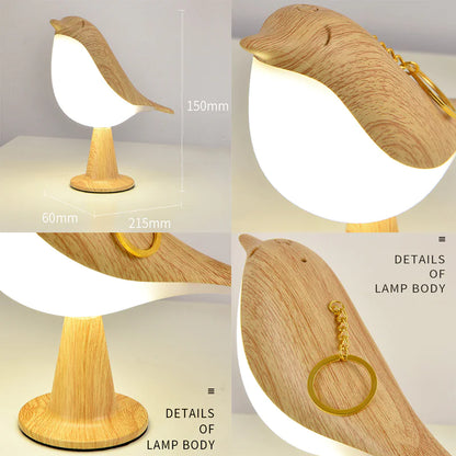 Magpie Bird LED Lamp – Minimalist Night Light for Cozy Corners