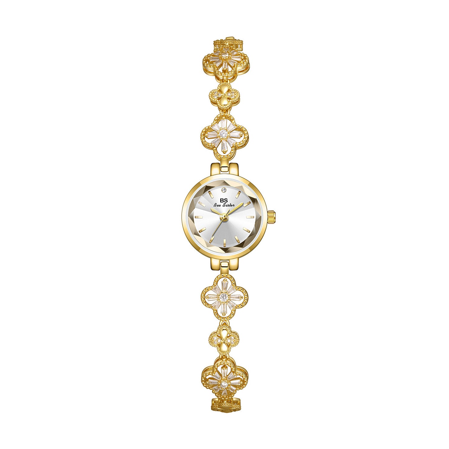 Crystal Floral Bracelet – Adjustable Luxe Look by BLOSÉ