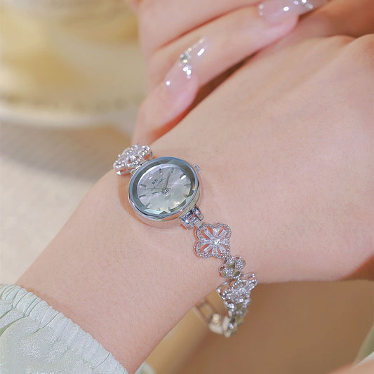 Crystal Floral Bracelet – Adjustable Luxe Look by BLOSÉ