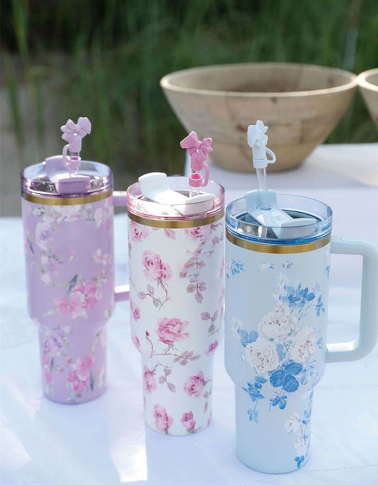 Floral Luxe Tumbler - Limited Summer Drop (40oz)