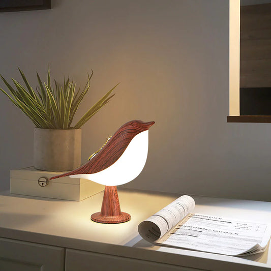 Magpie Bird LED Lamp – Minimalist Night Light for Cozy Corners