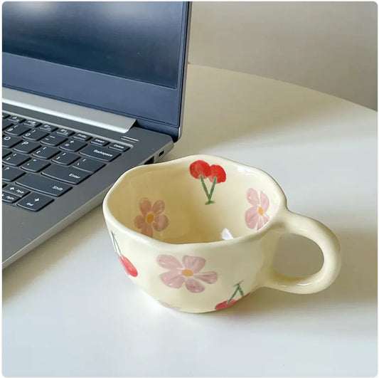 Vintage Bloom Breakfast Mug – Start Your Day with Charm & Warmth