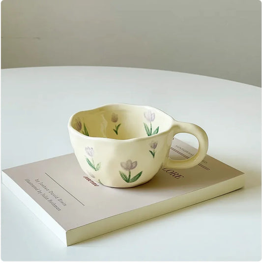 Vintage Bloom Breakfast Mug – Start Your Day with Charm & Warmth