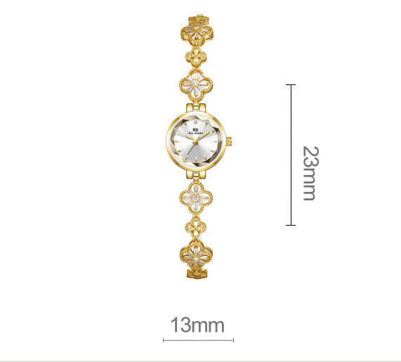 Crystal Floral Bracelet – Adjustable Luxe Look by BLOSÉ