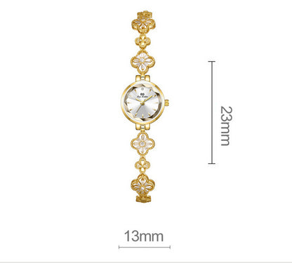 Crystal Floral Bracelet – Adjustable Luxe Look by BLOSÉ