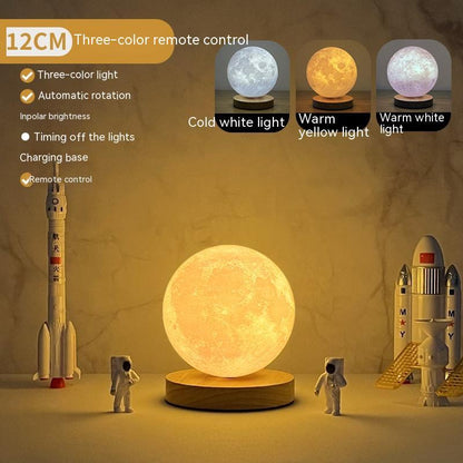 BLOSÉ LunarFloat™ | Levitating Moon Lamp with Magnetic Suspension & Glow Aura