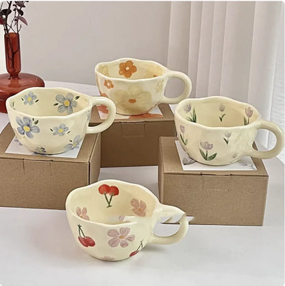 Vintage Bloom Breakfast Mug – Start Your Day with Charm & Warmth